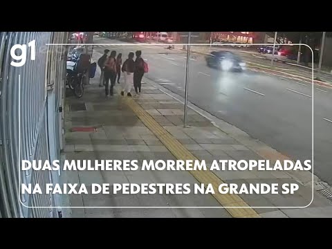 Duas mulheres morrem após serem atropeladas na faixa de pedestres em São Caetano (SP) #g1