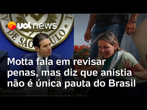Hugo Motta fala em revisão das penas do 8/1, mas diz que PL da anistia não é prioridade na Câmara