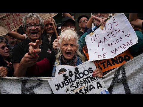 Sindicatos argentinos manifestam-se em Buenos Aires antes de greve nacional