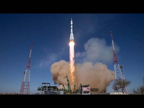 Tripulação EUA-Rússia parte para a ISS para uma missão de 8 meses