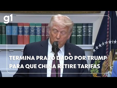 Termina prazo dado por Trump para que China retire tarifas #g1 #notícias