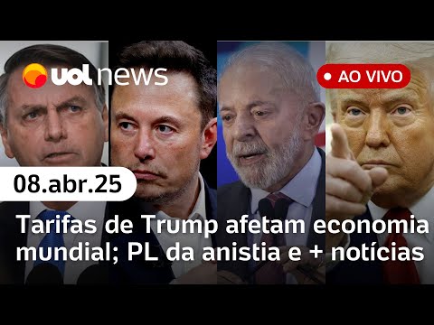 EUA x China: Taxa de 104% é confirmada; ministro de Lula é denunciado pela PGR e + | UOL News